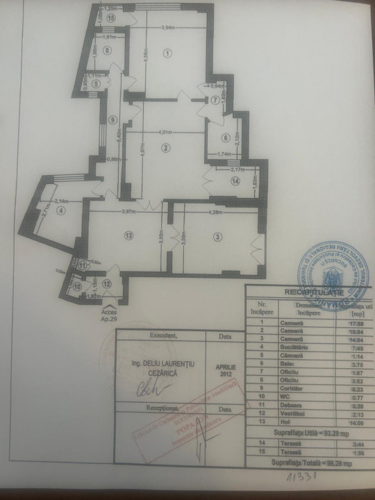 UNIVERSITATE *  INTERCONTINENTAL *IDEAL INVESTITIE * 4 CAMERE * CENTRALA PROPRIE