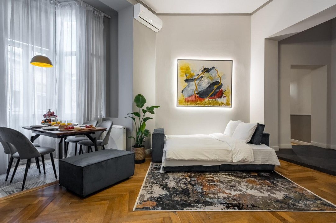 CALEA VICTORIEI * 3  CAMERE * MOBILATE SI UTILATE LUX * CENTRALA PROPRIE