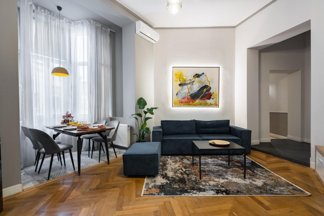 CALEA VICTORIEI * 3  CAMERE * MOBILATE SI UTILATE LUX * CENTRALA PROPRIE