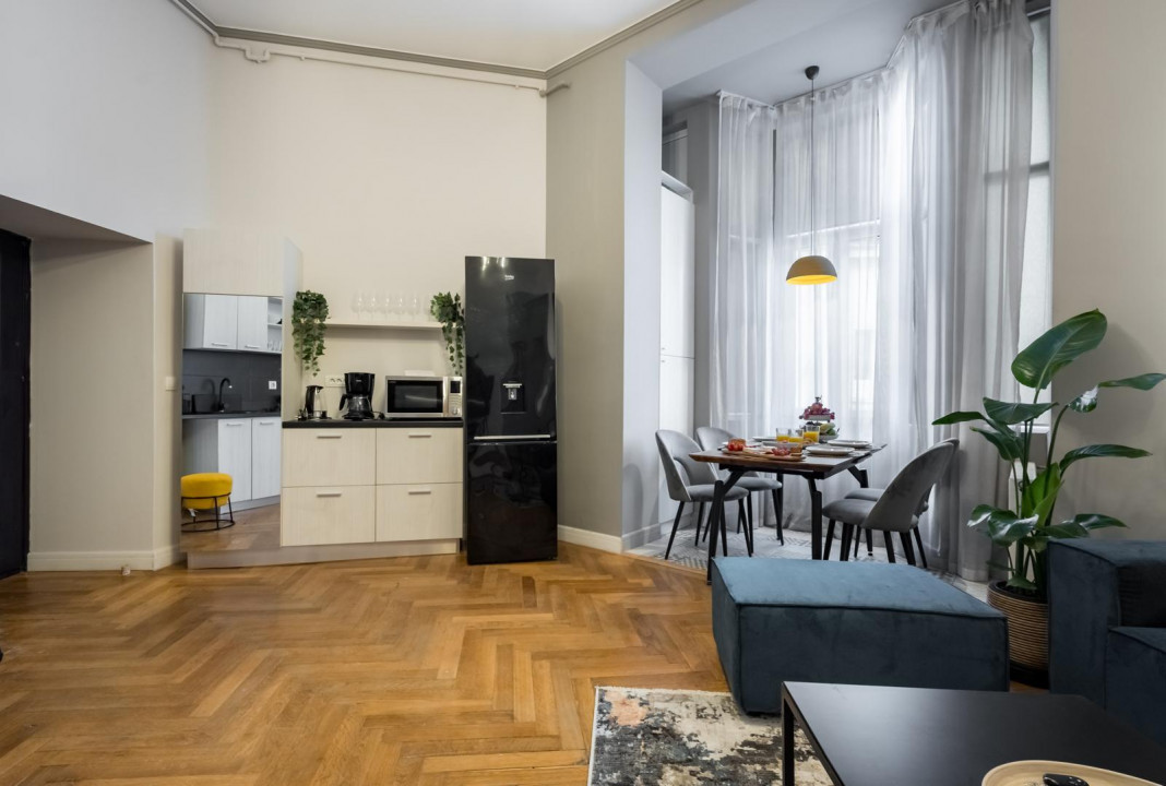 CALEA VICTORIEI * 3  CAMERE * MOBILATE SI UTILATE LUX * CENTRALA PROPRIE