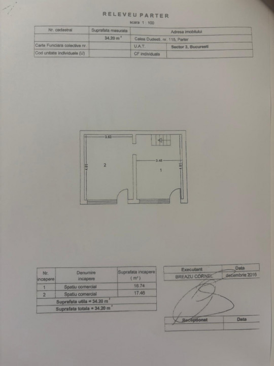 INCHIRIERE SPATIU COMERCIAL | CALEA DUDESTI * 34 mp parter + 32 mp subsol | 