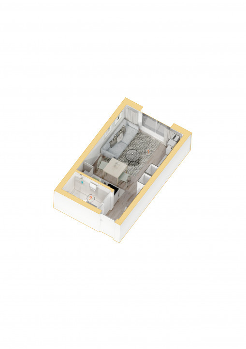 Garsonieră modernă și funcțională în Ploiești – Strada Frăției 7