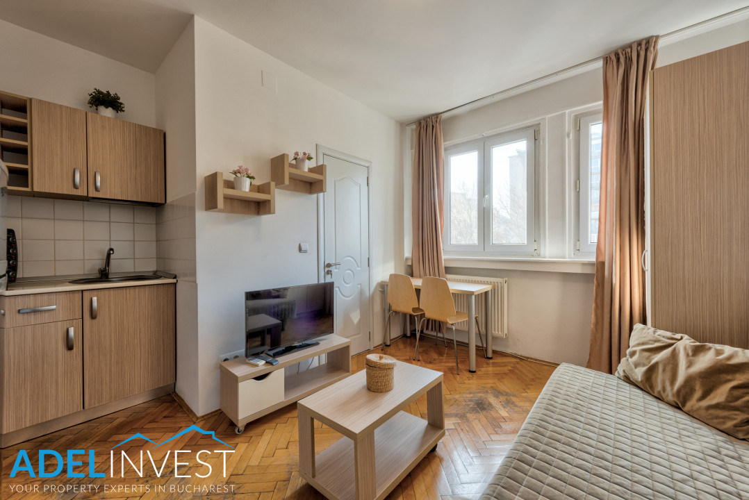 Bd Magheru garsoniera mobilata si utilata centrala proprie